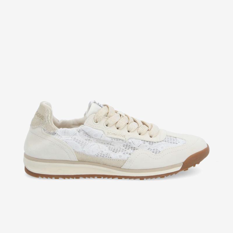 CAMDEN SNEAKER W - LACE/SDE/CRYSTA - BEIGE/GOLD